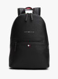 Black Essential Polyurethane Backpack  Men