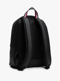 Black Essential Polyurethane Backpack  Men