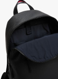 Black Essential Polyurethane Backpack  Men