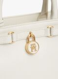 Beige The American Icon Leather Crossbody Mini Tote Bag  Women