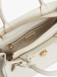 Beige The American Icon Leather Crossbody Mini Tote Bag  Women
