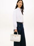 Beige The American Icon Leather Crossbody Mini Tote Bag  Women