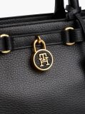 Black The American Icon Leather Crossbody Mini Tote Bag  Women