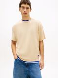 Καφέ T-Shirt Jersey Σε Άνετη Γραμμή Με Λογότυπο στην Πλάτη  Άνδρες