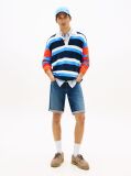 Denim Ronnie Faded Slim Denim Bermuda Shorts  Men