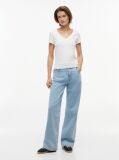 Beige V-Neck T-Shirt  Women