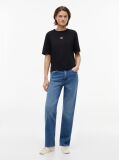 Black Boxy Badge Tee  Women