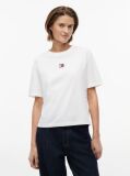 Beige Boxy Badge Tee  Women