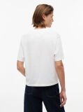 Beige Boxy Badge Tee  Women