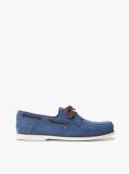 Blue Suede Boat Shoes  Men