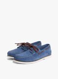 Blue Suede Boat Shoes  Men