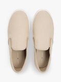 Μπεζ Slip-On Sneakers Από Canvas  Άνδρες