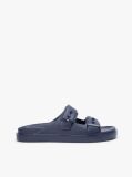 Blue Lightweight Pin Buckle Serrated Pool Slides  Men