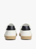 White Luxe Cutout Leather Trainers  Men