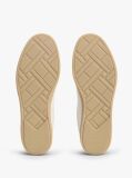 White Luxe Cutout Leather Trainers  Men