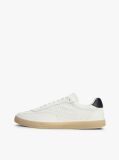 White Luxe Cutout Leather Trainers  Men