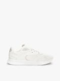 White Lightweight Mixed Texture Trainers  Men