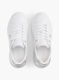 Άσπρο TH Monogram Δερμάτινα Sneakers Με Πλατφόρμα  Γυναίκες