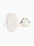 White Essential Pique Polo Bodysuit Gift Set  Newborn