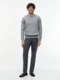 Grey Classics Cable Knit Relaxed Fit Jumper  Men