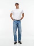 White Flag Embroidery Interlock Slim Fit T-Shirt  Men