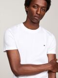 White Flag Embroidery Interlock Slim Fit T-Shirt  Men