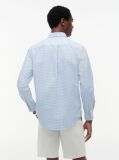 Μπλε Gingham Oxford Πουκάμισο Σε κανονική Γραμμή  Άνδρες