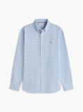 Μπλε Gingham Oxford Πουκάμισο Σε κανονική Γραμμή  Άνδρες
