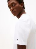 Άσπρο Smart Casual T-Shirt Με Κλασική Λαιμόκοψη  Άνδρες