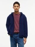 Μπλε Performance Άνετο Fleece Hoody Με Φερμουάρ  Άνδρες