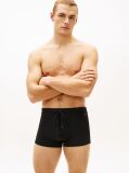 Black Essential Flag Embroidery Swim Trunks  Men