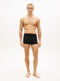 Black Essential Flag Embroidery Swim Trunks  Men