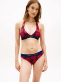 Multi Original Logo Print Halterneck Bikini Top  Women