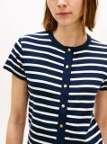 Multi Slim T-Shirt Με Χρυσά Κουμπιά  Γυναίκες