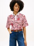 Multi Relaxed Fit Floral Print Polo Shirt  Women