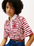 Multi Relaxed Fit Floral Print Polo Shirt  Women