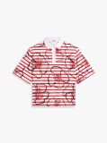 Multi Relaxed Fit Floral Print Polo Shirt  Women