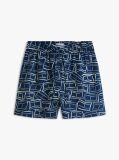 Multi Flag Embroidery Pure Linen Shorts  Women