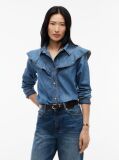 Μπλε Denim Πουκάμισο Σε Κανονική Γραμμή  Γυναίκες