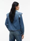 Μπλε Denim Πουκάμισο Σε Κανονική Γραμμή  Γυναίκες