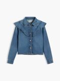 Μπλε Denim Πουκάμισο Σε Κανονική Γραμμή  Γυναίκες