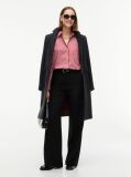 Black Straight Wide Leg Tuxedo Trousers  Women