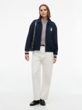 Γκρι Slim Μακρυμάνικο T-Shirt Με Κλασική Λαιμόκοψη  Γυναίκες