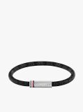 Black Black Leather Bracelet  Men