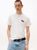 White Stack Logo Slim T-Shirt  Men