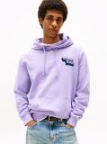 Μωβ Hoody Με Φινίρισμα Και Λογότυπο Στο Πίσω Μέρος  Άνδρες