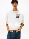 Μπεζ 90s Hoody Με Σχέδιο  Άνδρες