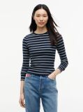 Multi Μακρυμάνικο Ριμπ T-Shirt Σε Slim Γραμμή  Γυναίκες