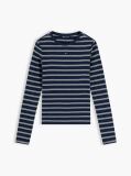 Multi Μακρυμάνικο Ριμπ T-Shirt Σε Slim Γραμμή  Γυναίκες