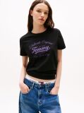 Black Regular Essential Logo Tee  Women